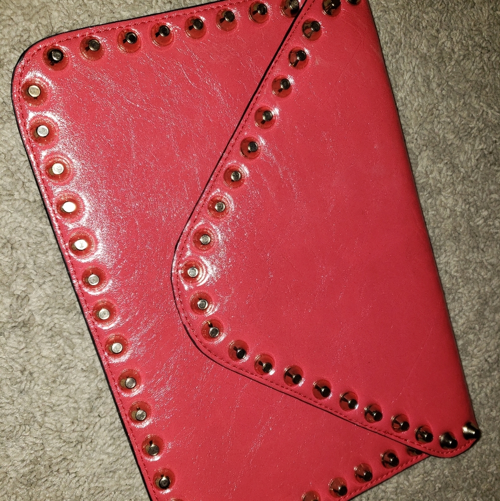 Red Clutch w/ Gold Accents
